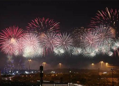 大冶市焰火晚会